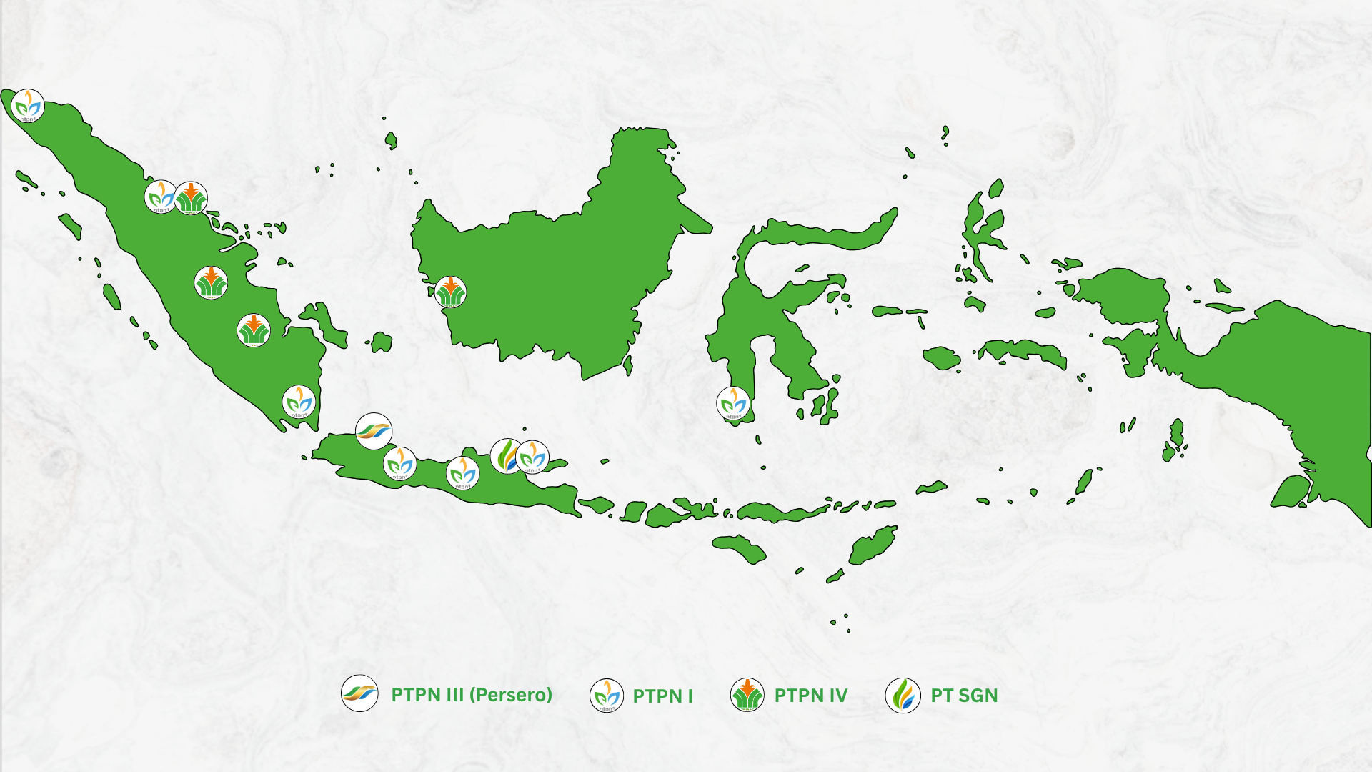 Peta Areal PTPN Indonesia